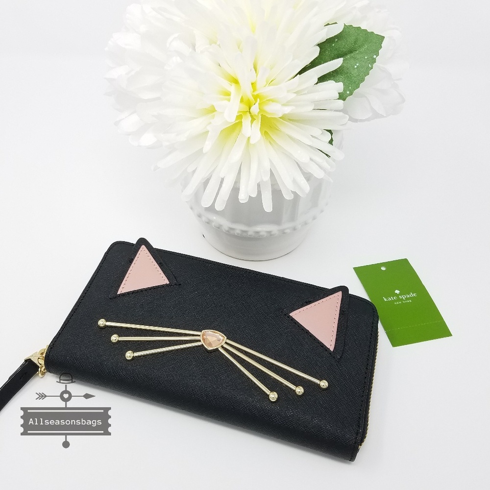 Kate spade cat wallet jazz things up black - Picture 6 of 8